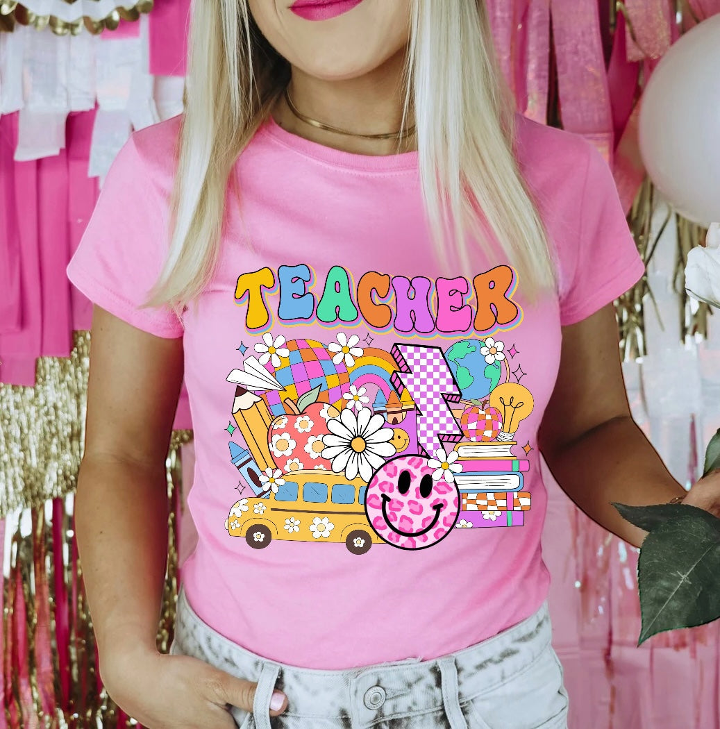 Retro Teacher - DTF TRANSFER