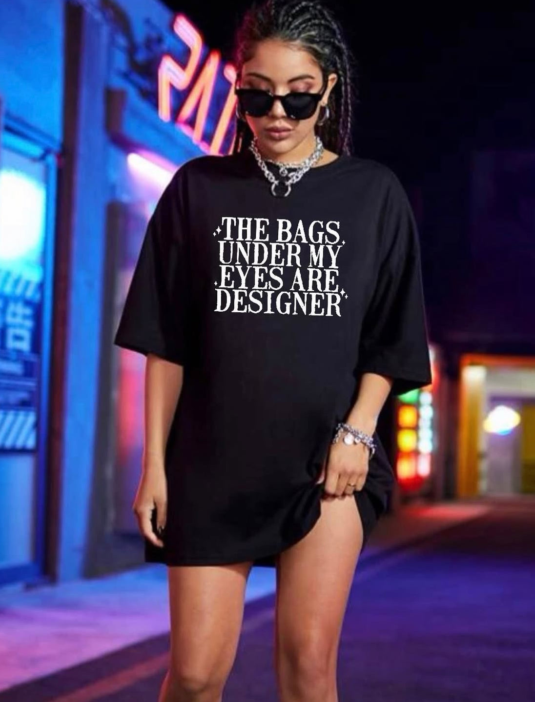 The Bags Under My Eyes Are Designer - SCREEN PRINT TRANSFER