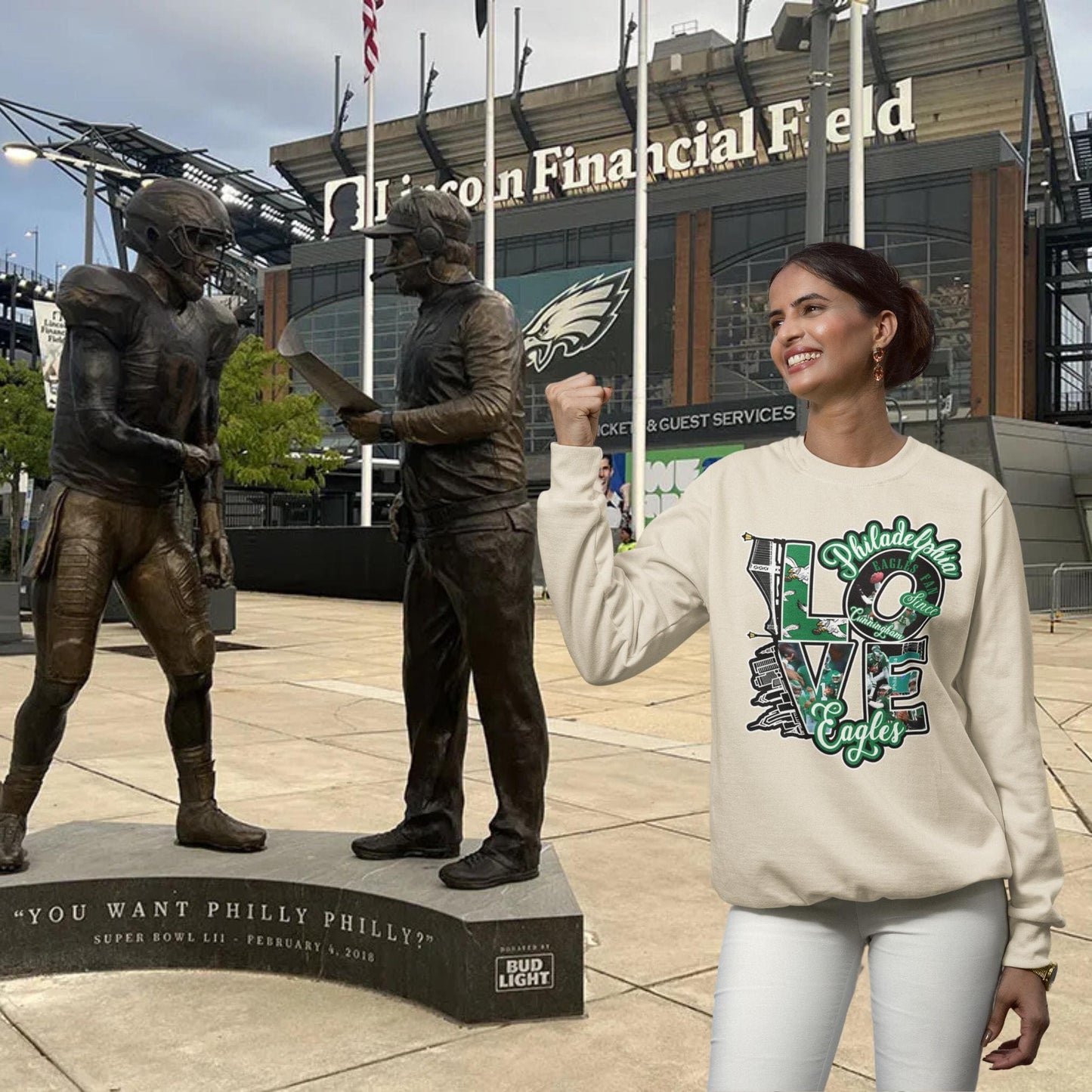 Eagles Love Philadelphia Football - DTF TRANSFER