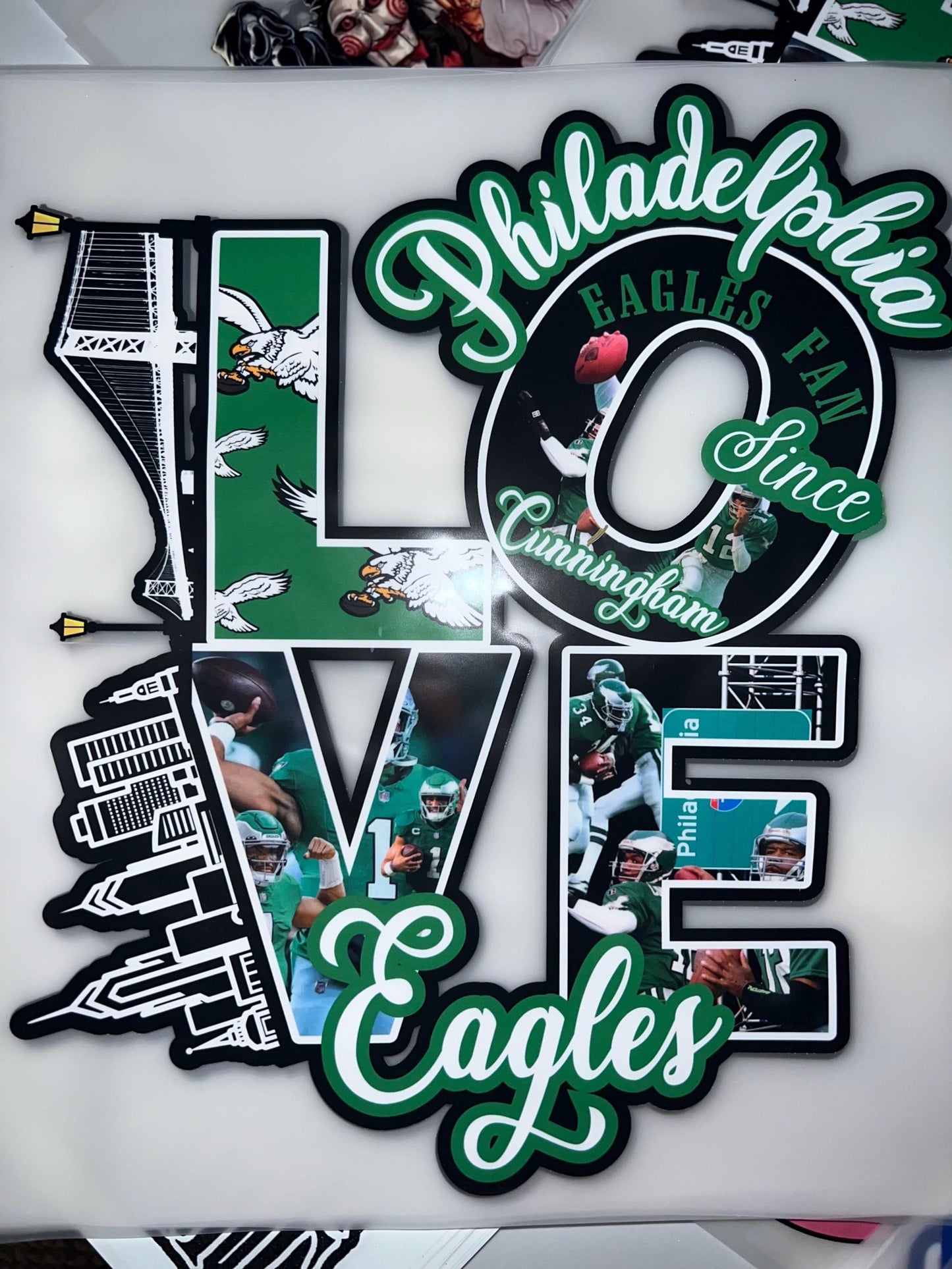 Eagles Love Philadelphia Football - DTF TRANSFER