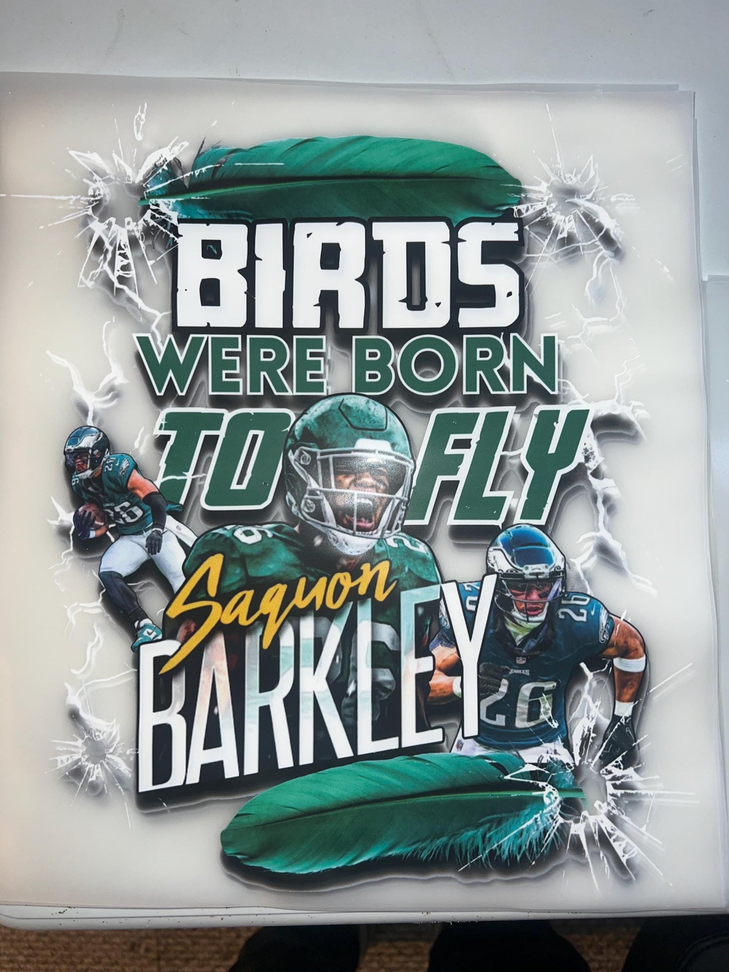 Saquon Barkley Born To Fly - DTF TRANSFER