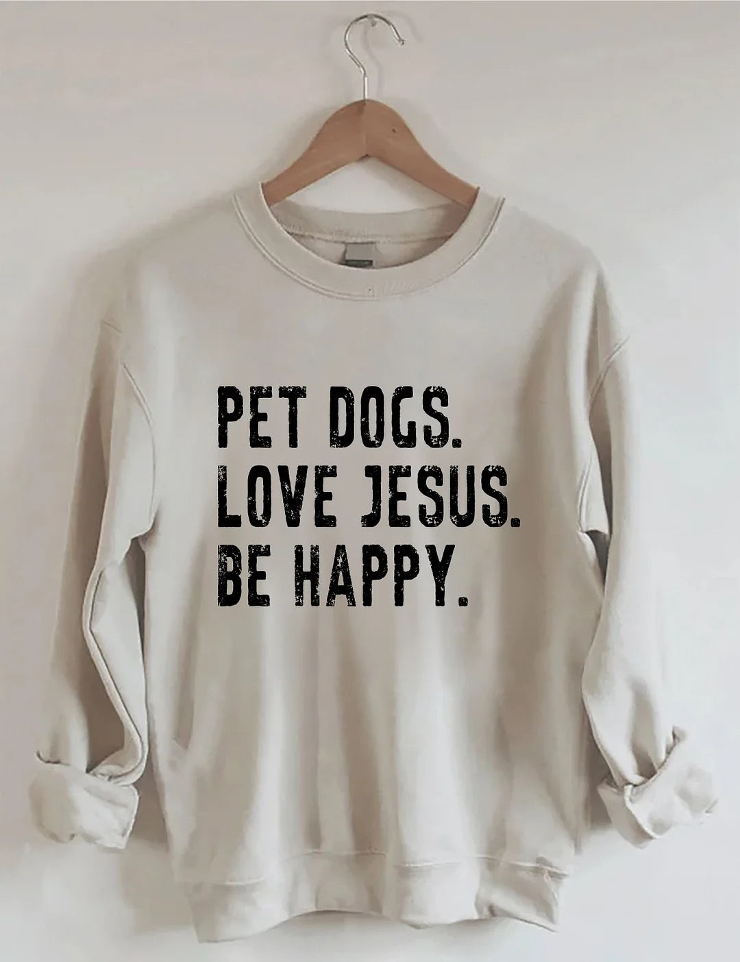 Pet Dogs. Love Jesus. Be Happy - Screen Print Transfers