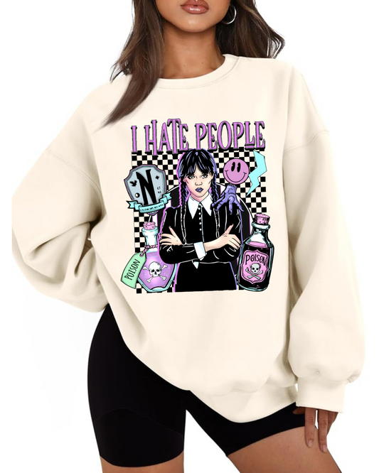 Wednesday Addams I Hate People - DTF Transfer