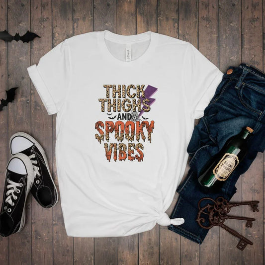 Thick Thighs Spooky Vibes- DTF Transfer