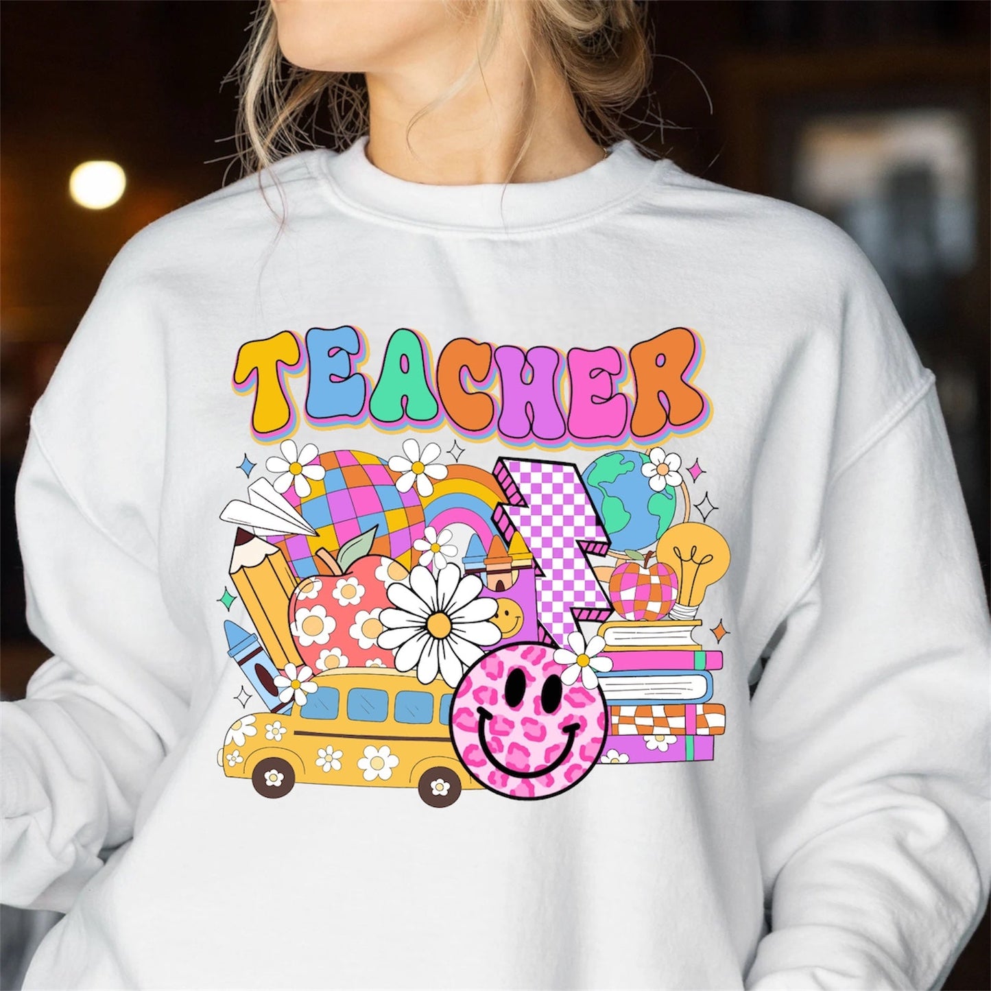 Retro Teacher - DTF TRANSFER