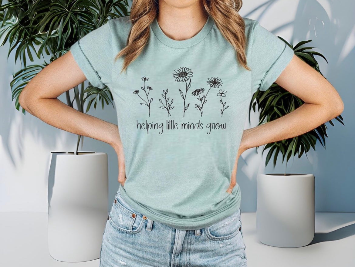 Helping Little Minds Grow - SCREEN PRINT TRANSFER
